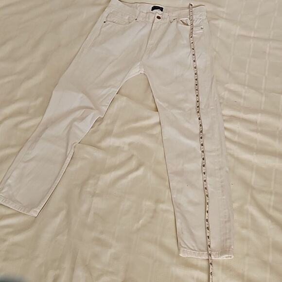 Zara Men's Straight Leg Denim Jean White 31 - Picture 11 of 16